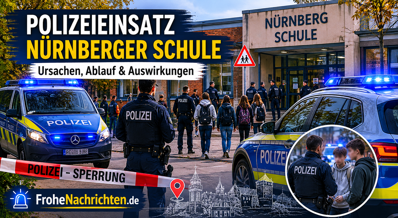 polizeieinsatz nürnberger schule