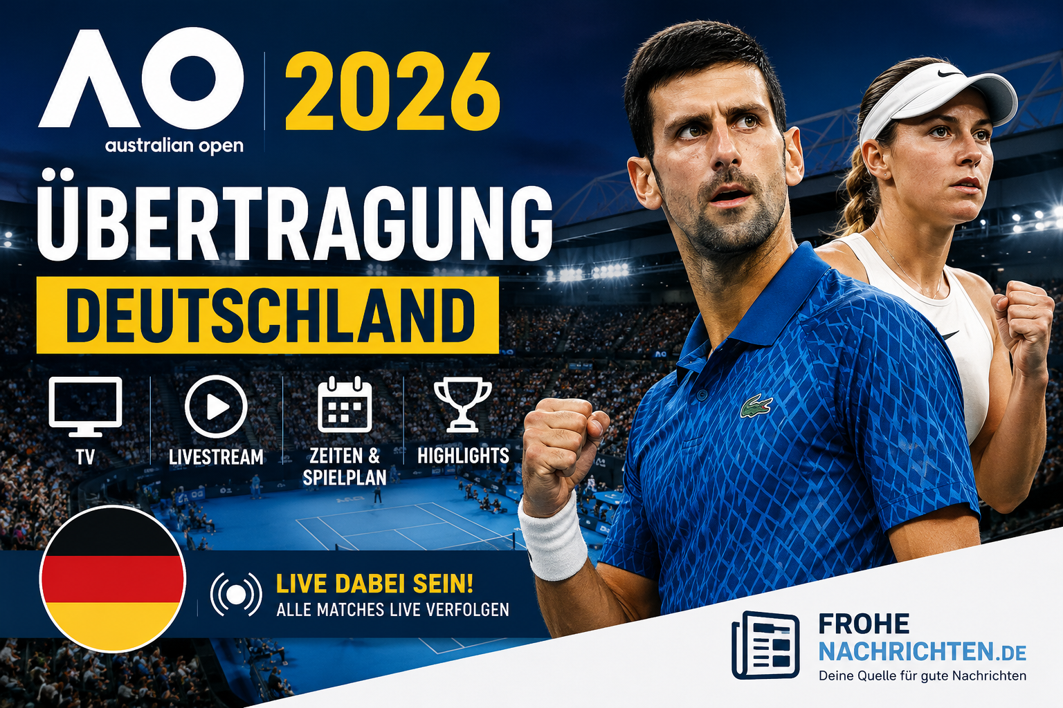 australian open 2026 übertragung deutschland