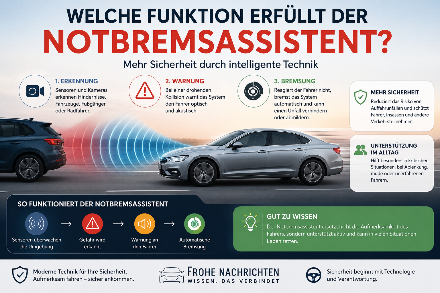 Welche Funktion Erfüllt Der Notbremsassistent? Alles Über Sicherheit, Technik Und Vorteile