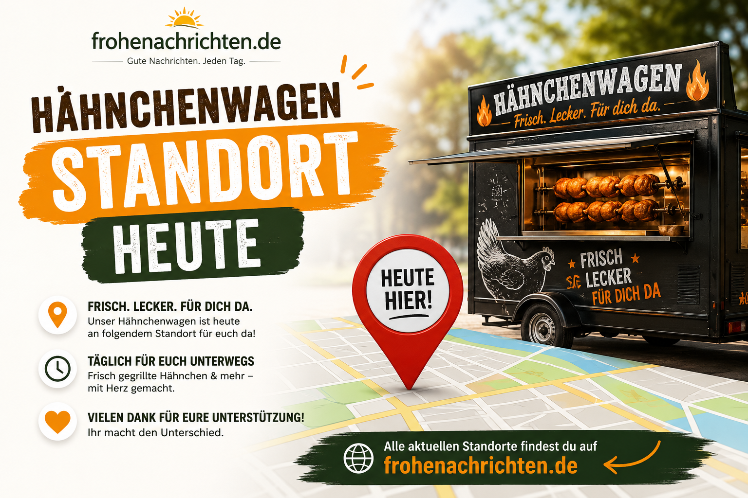 hähnchenwagen standort heute