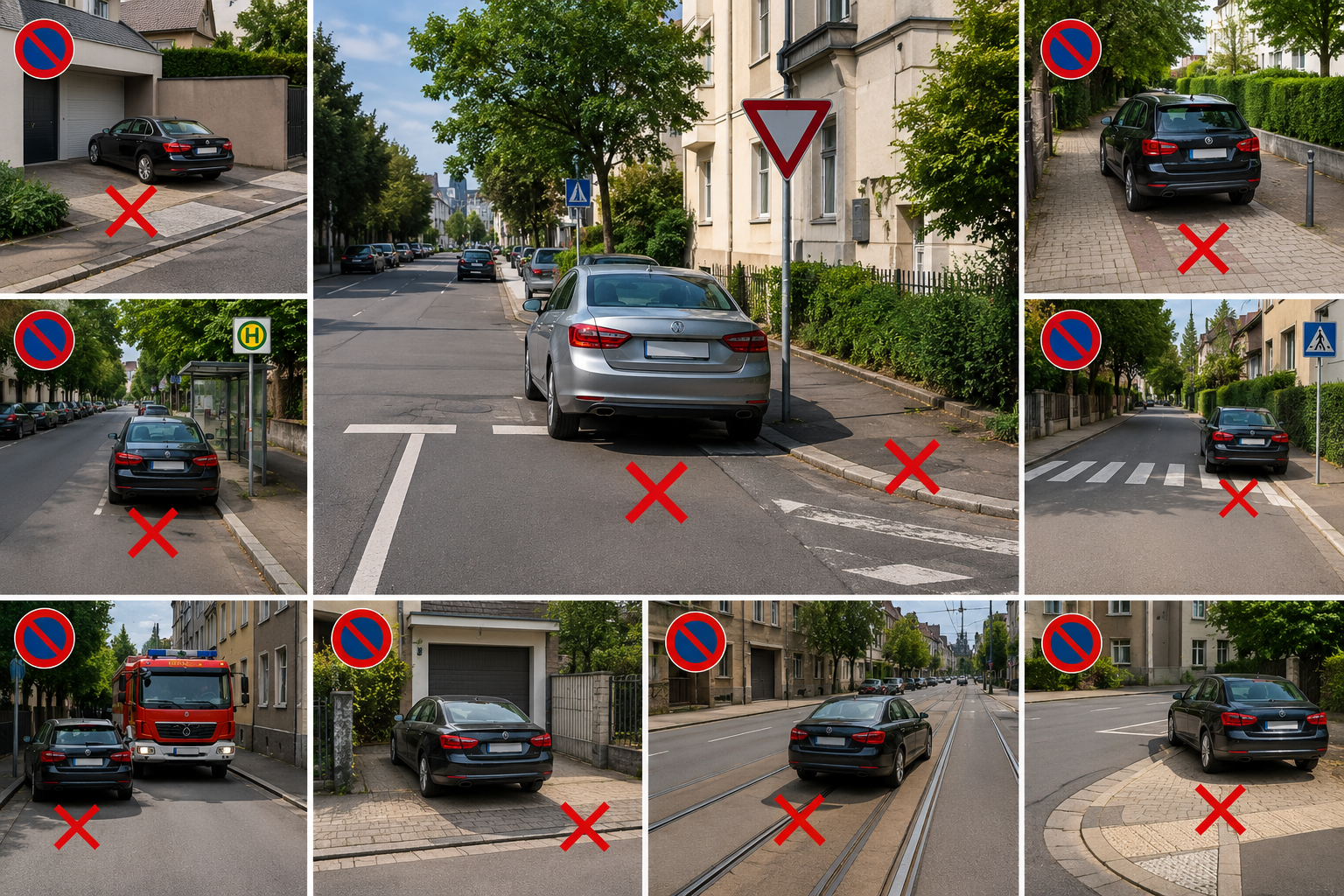 wo ist das parken verboten